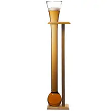Yard of Ale Glass 2.4 Pints Beer Bong Drinks Holder Game Party Gift Tall Glass 