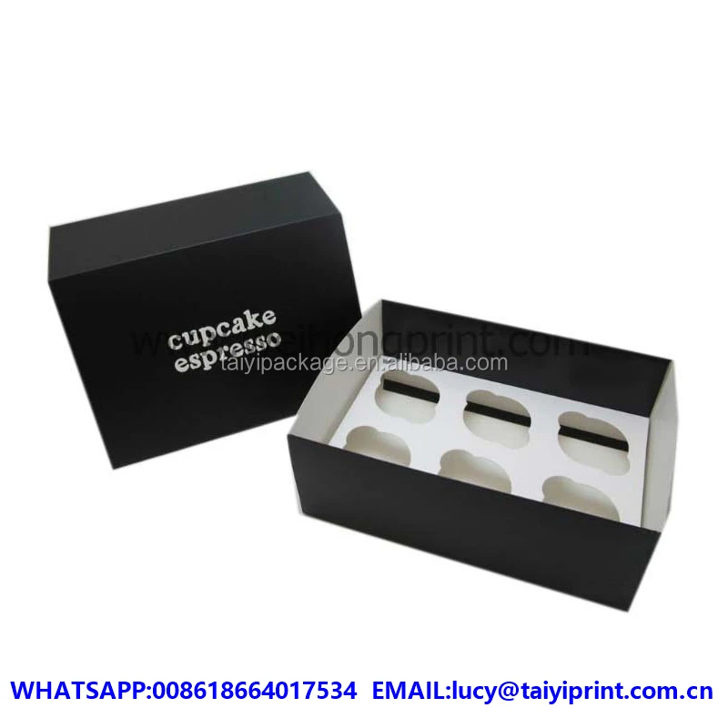 custom printed cupcake gift box