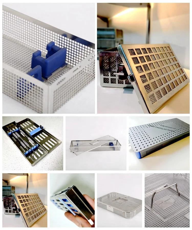 Stainless Steel Surgical Instrument Medical Disinfection Basket