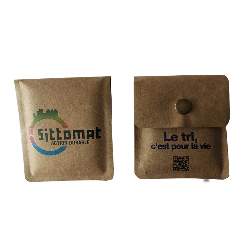 Eco-friendly Recycled Kraft Paper Portable Ashtray With Custom Print Logo Mini Pocket Ashtray
