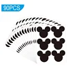 Mickey Mouse Stickers 2.97 x 2.5 Inch Vinyl Mouse Ear Chalkboard Labels - 90 Pack