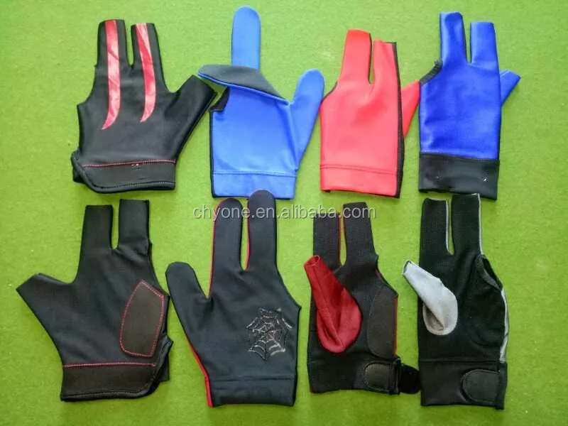 Details about   Three Finger Snooker Billiard Cue Glove Lycra Fabrics Embroidery Left Hand Tool 