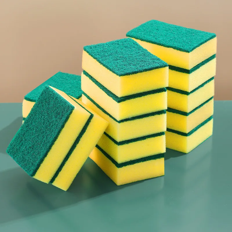 Hot Selling 2023 Dishwashing Sponge Scouring Pad Double Side Kitchen