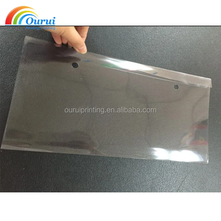 Clear Temporary License Cover Pvc Sleeve Pvc Tag Pvc Holder Buy