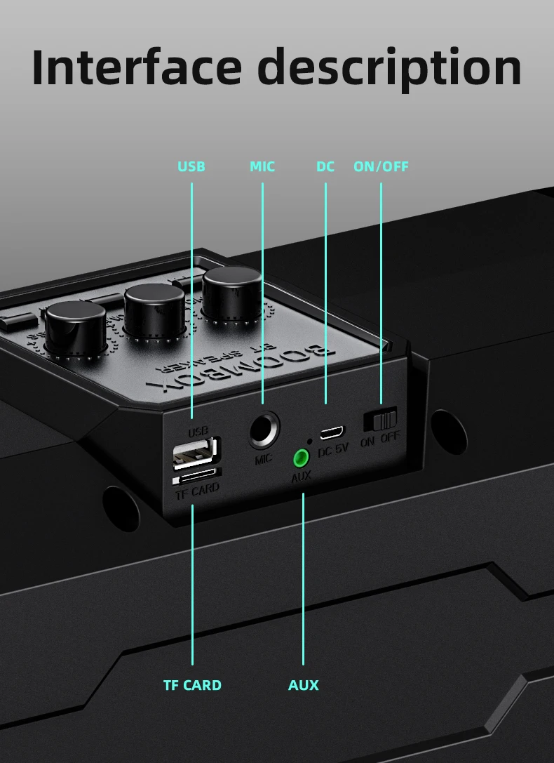 amazon Factory Hot Sale Portable 30W Bluetooth 5.0 DJ Karaoke Mini Speaker Boombox speaker - ANKUX.COM