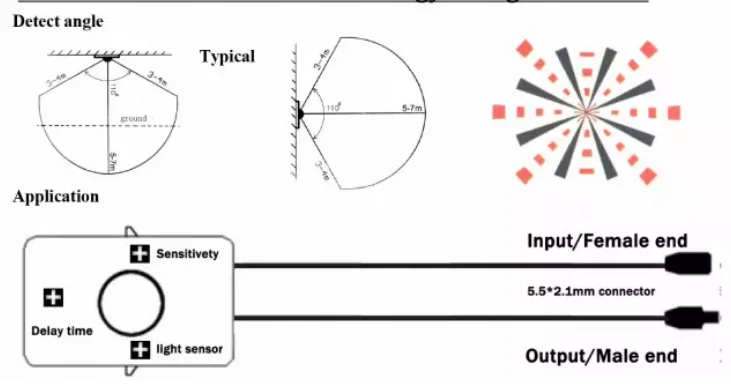 Схема подключения infrared motion sensor