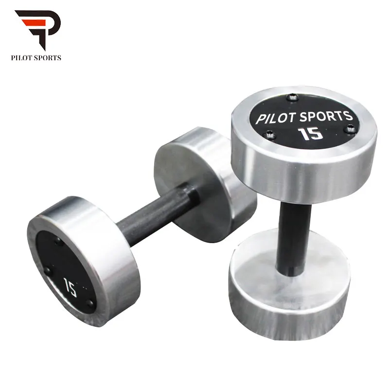 High Quality Stainless Steel Dumbbell Set Chrome Dumbbells 2.5kg80kg