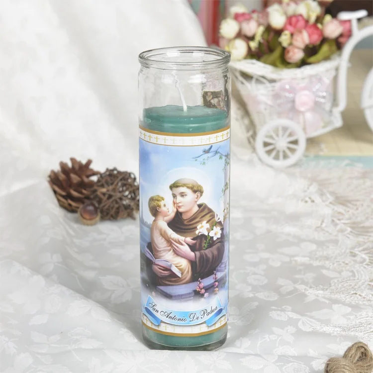 Christian Religious Candle,7 Day Candle,Religious Candle Glass Jars