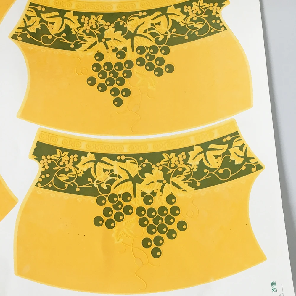Ceramic Glass Jewelry Water Transfer Paper Electroplated Decals Gold