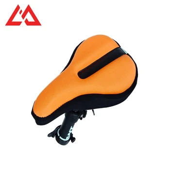 orange mountain bike saddle