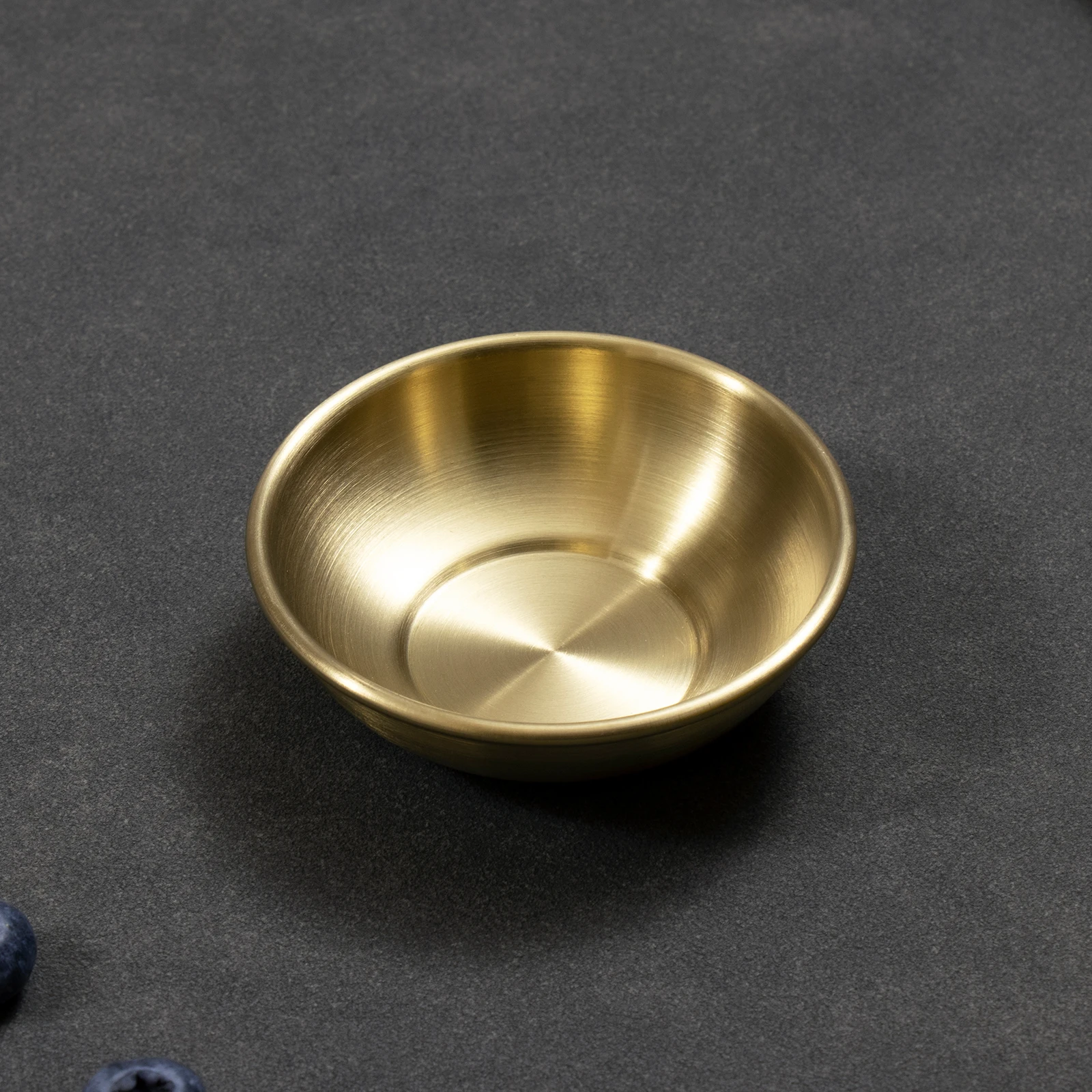 Fts Soy Dishes Compartment Korean Restaurant Round Seasoning Stainless