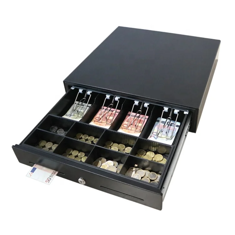 China Supplier Metal Cash Drawer Slide Series Front Lock Money Drawer