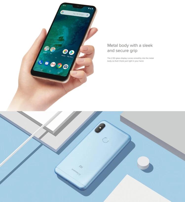 Mạng 4G Điện thoại thông minh Xiaomi Mi A2 Lite Điện thoại di động Android 5,84 inch Điện thoại di động gốc OEM 5g điện thoại thông minh