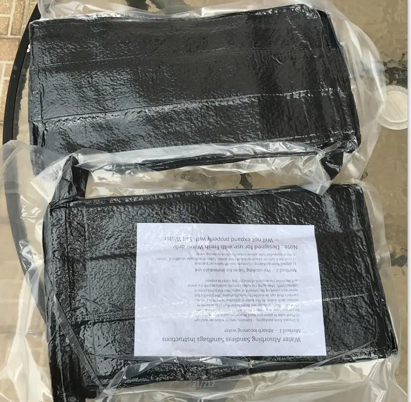 SAP Bag for flood protection