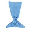 Outdoor Traveling Fish Tail Blanket Yarn Knitted Handmade Crochet Soft Sleeping Tool