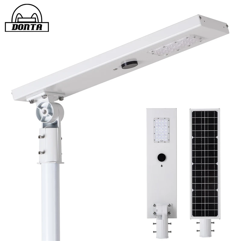 smart motion sensor outdoor waterproof IP65 integrated all in one led solar street light 10w 15w 20w 30w 40w 50w
