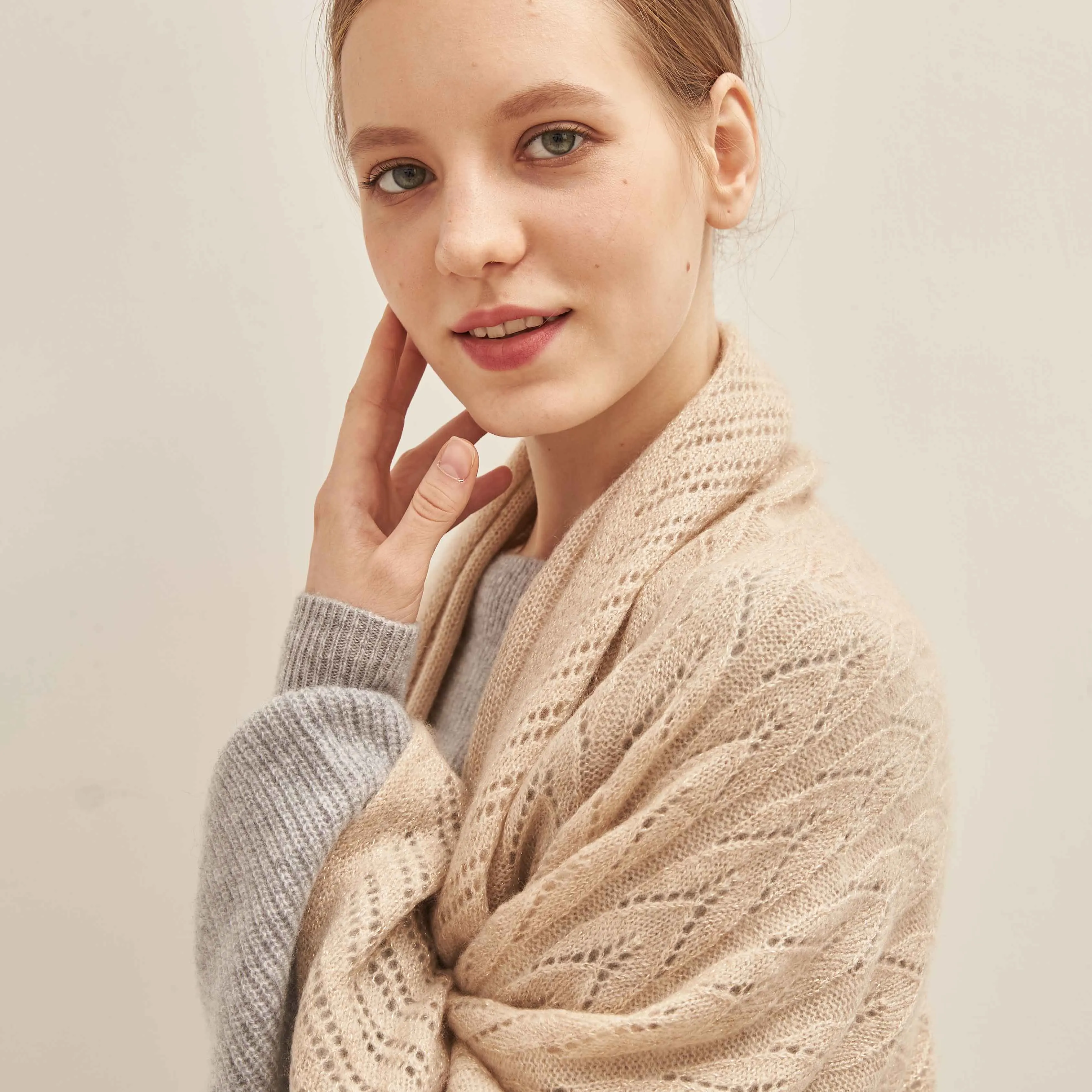 inner mongolia oem custom high quality winter cashmere 100%