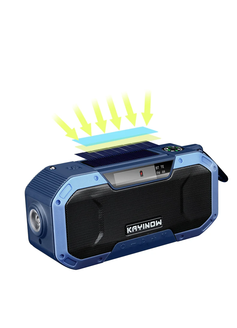 Solar Speaker Bluetooth Speaker 5000mA Capacity Radio Speaker - ANKUX.COM
