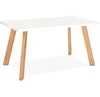 Kitchen Restaurant Design Base Room Wood Banquet Furniture Dinner Leg Mdf Dining Table