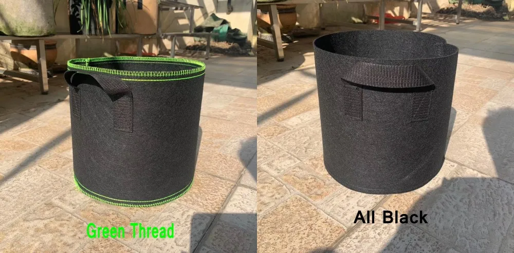Hydroponic 1 3 5 10 15 Gallon Grow Bag Durable Vertical Felt Grow Bag