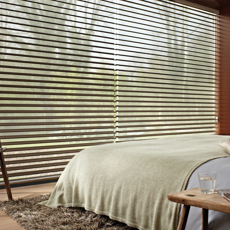最好的卧室香格里拉百叶窗,遮阳帘和百叶窗风扇百叶窗卷帘织物法式