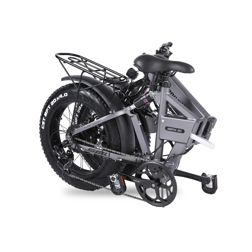 SHENGMILO MX-21 Electric Bike - 48V, 15AH, 7 Speed, V Brakes