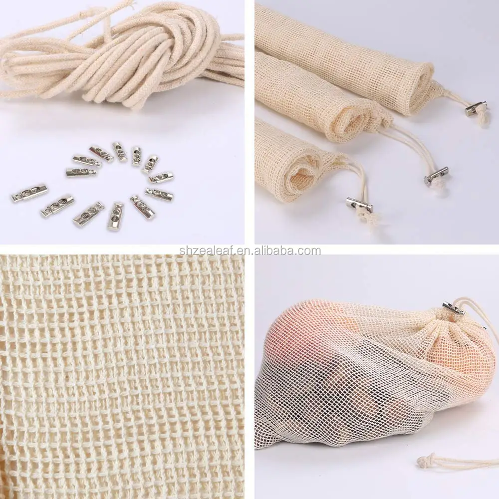 cotton mesh fabric for produce bags