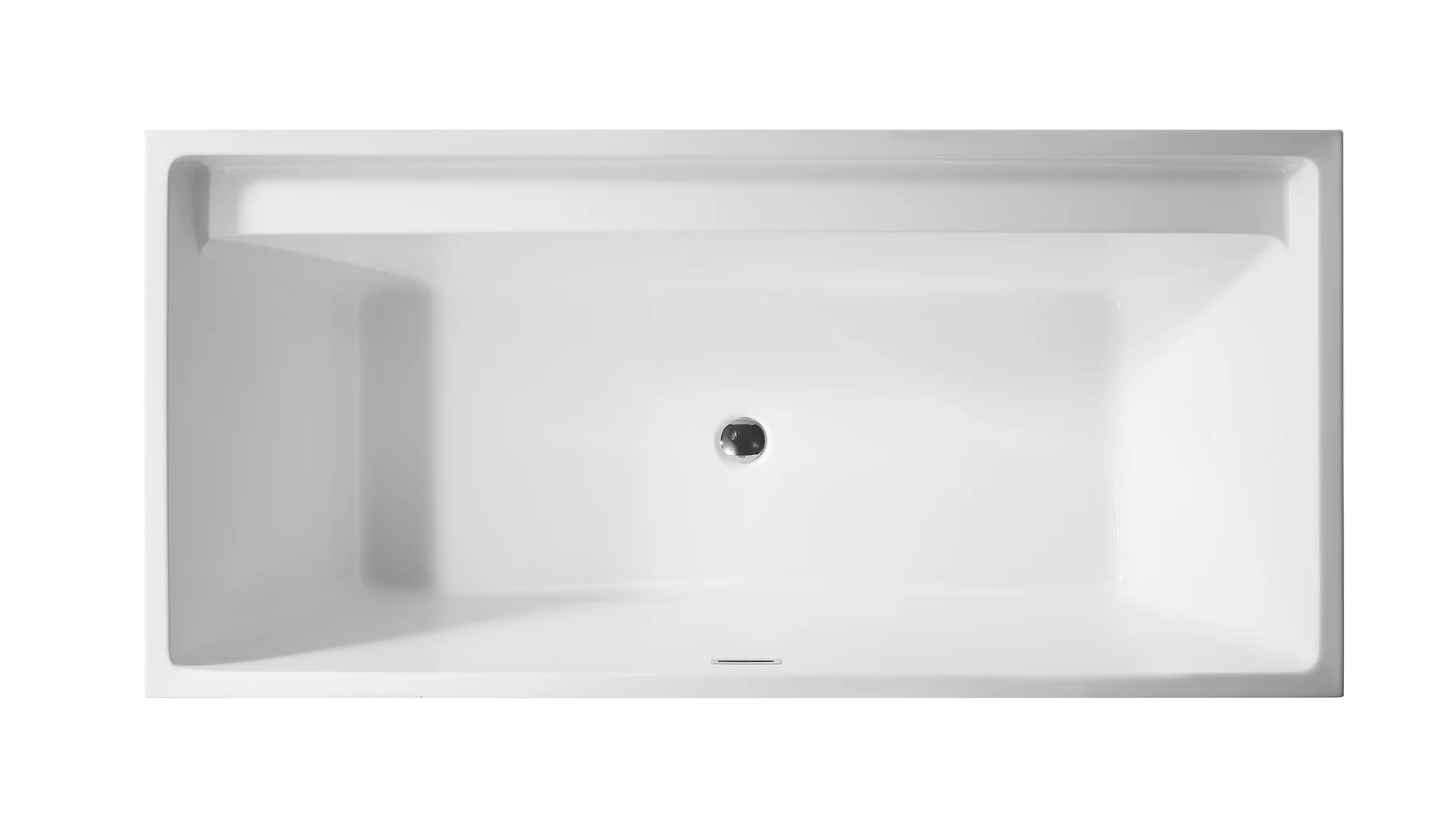 Modern durable fashion acrylic whirlpool bathtub freestanding white bath tub