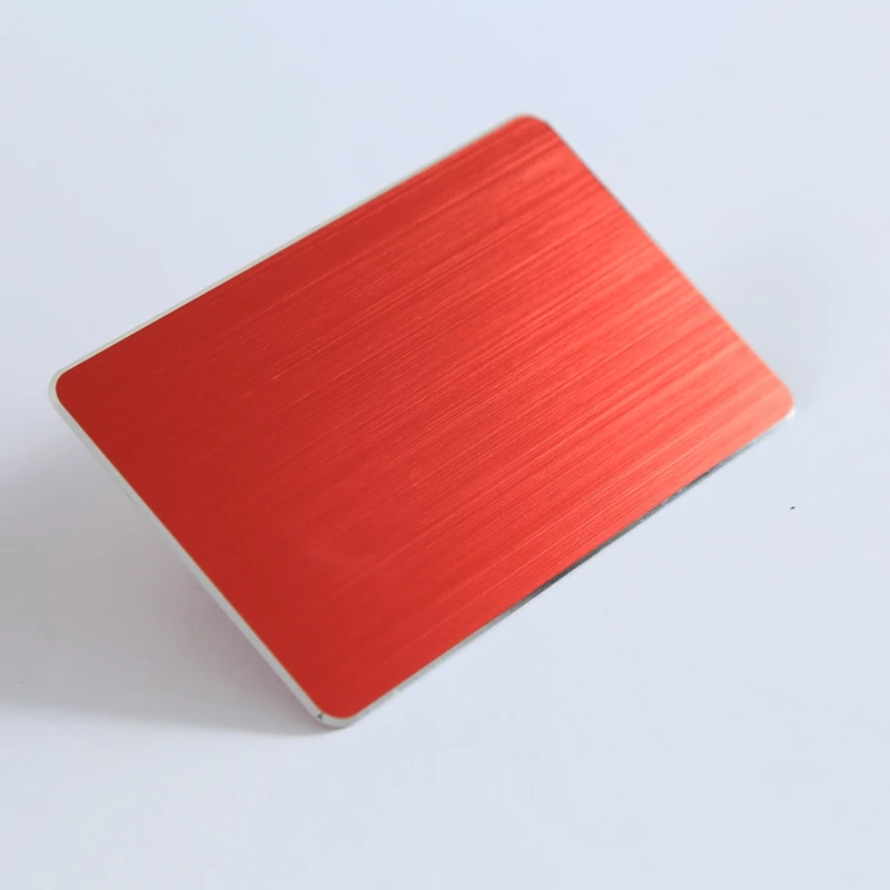 Anodized Aluminum Business Card Blanks USA Laser Engravable Round Corners 