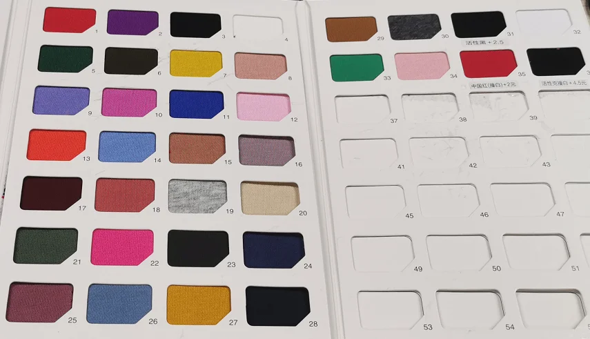 310g cotton color card