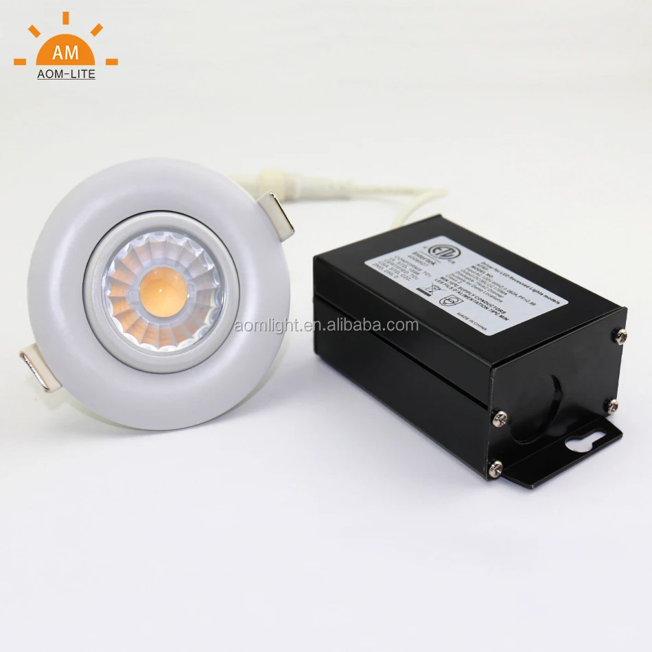 3inch Smart CCT Dimmable & Changable Gimbal Aluminum Trim LED Recessed Downlight by Remote Control Blue Tooth Wifi  Type IC 8W