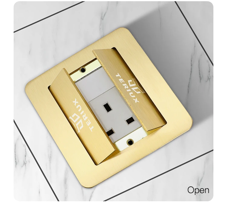 Wholesale uk standard brass electrical power supply 13A hidden socket box