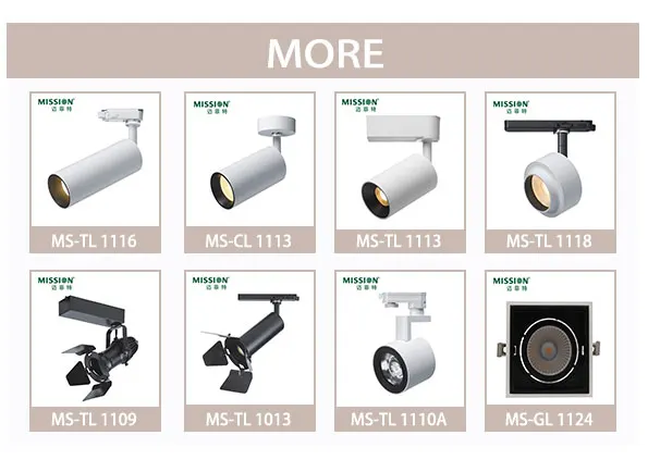 CCC CE COB RoHS IP20 LED Track Light System Adjustable Angle Aluminum for Indoor  25W 30W Body