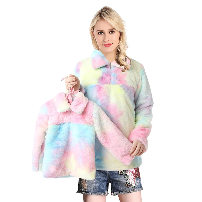 tie dye sherpa pullover wholesale