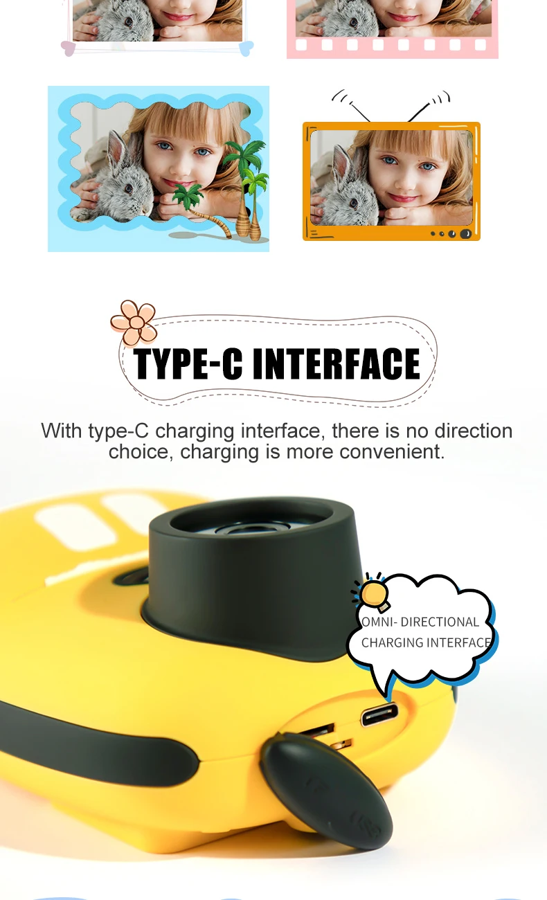 Photo and print camera instantly Thermal Paper prints photos directly D10 DIY Instant Digital Camera for children