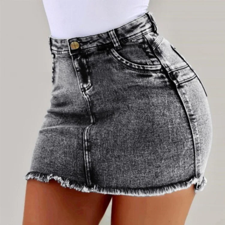 short jean skirt