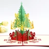 Custom pop-up Christmas tree 3d greeting CARDS