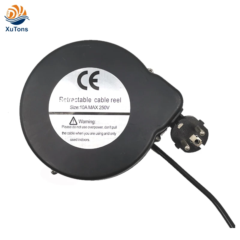 5M automatic retractable power cable reel wire retractable cable