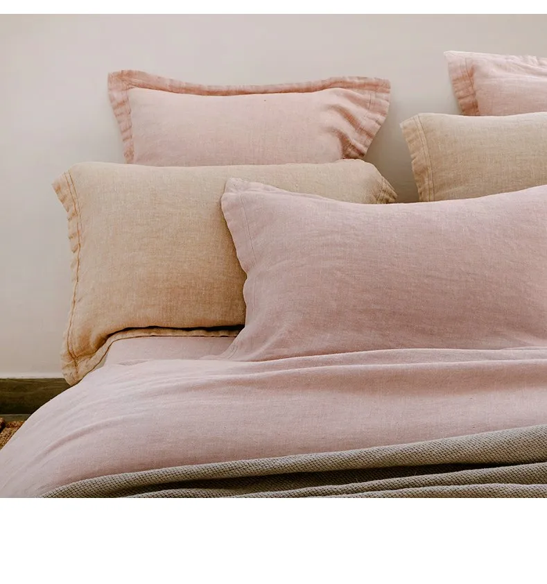 Manufacturer Competitive Price Organic Hemp Printed Bed Sheet Duvet