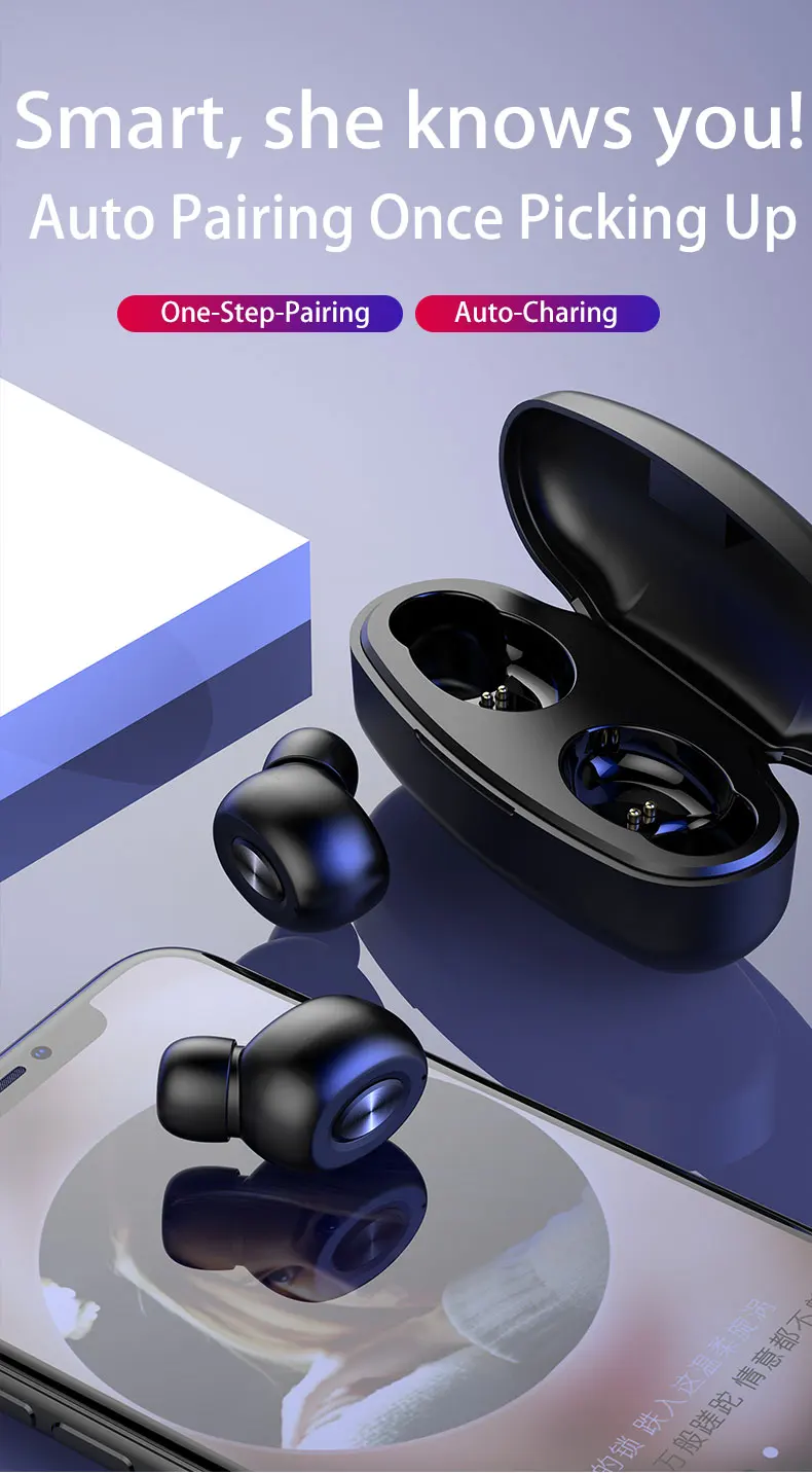 New Business Ideas Europe Earphone & Headphone 5.0 True Earbuds Wireless X18 TWS Earbud Wireless Headphone - ANKUX.COM