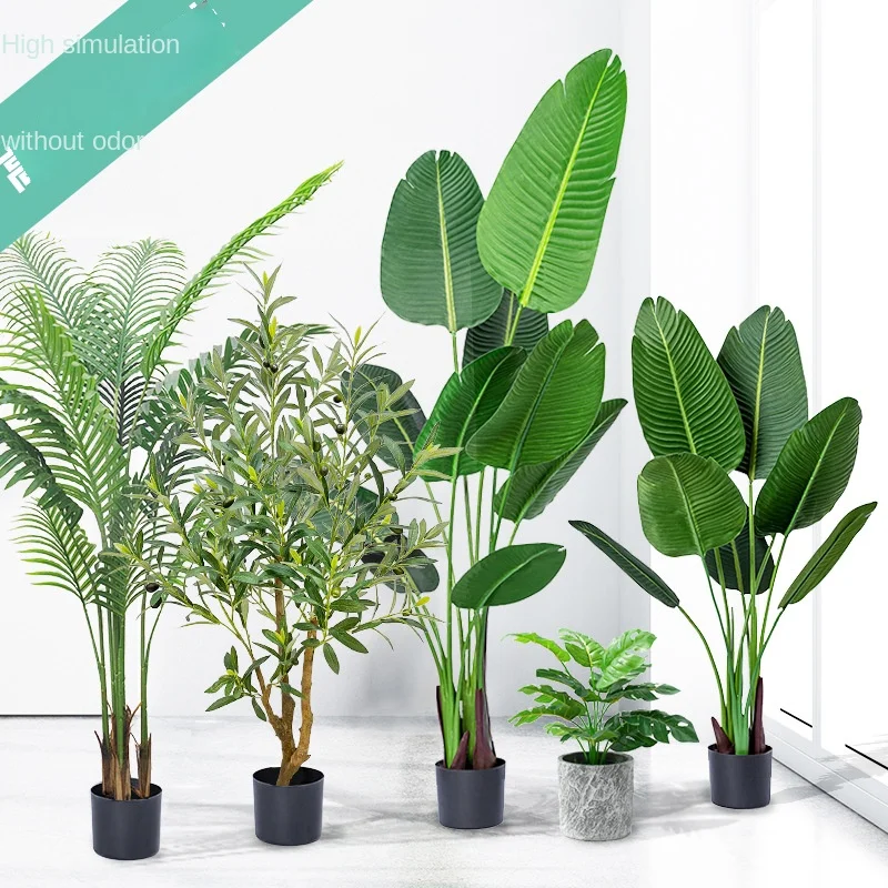 Artificial Plants Tree Home Decor Bonsai Tree Plastic Plants Pots