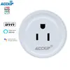 ACCKIP Tuya Wifi Smart Socket Plug For Alexa And Google Home 15A with CE ROHS