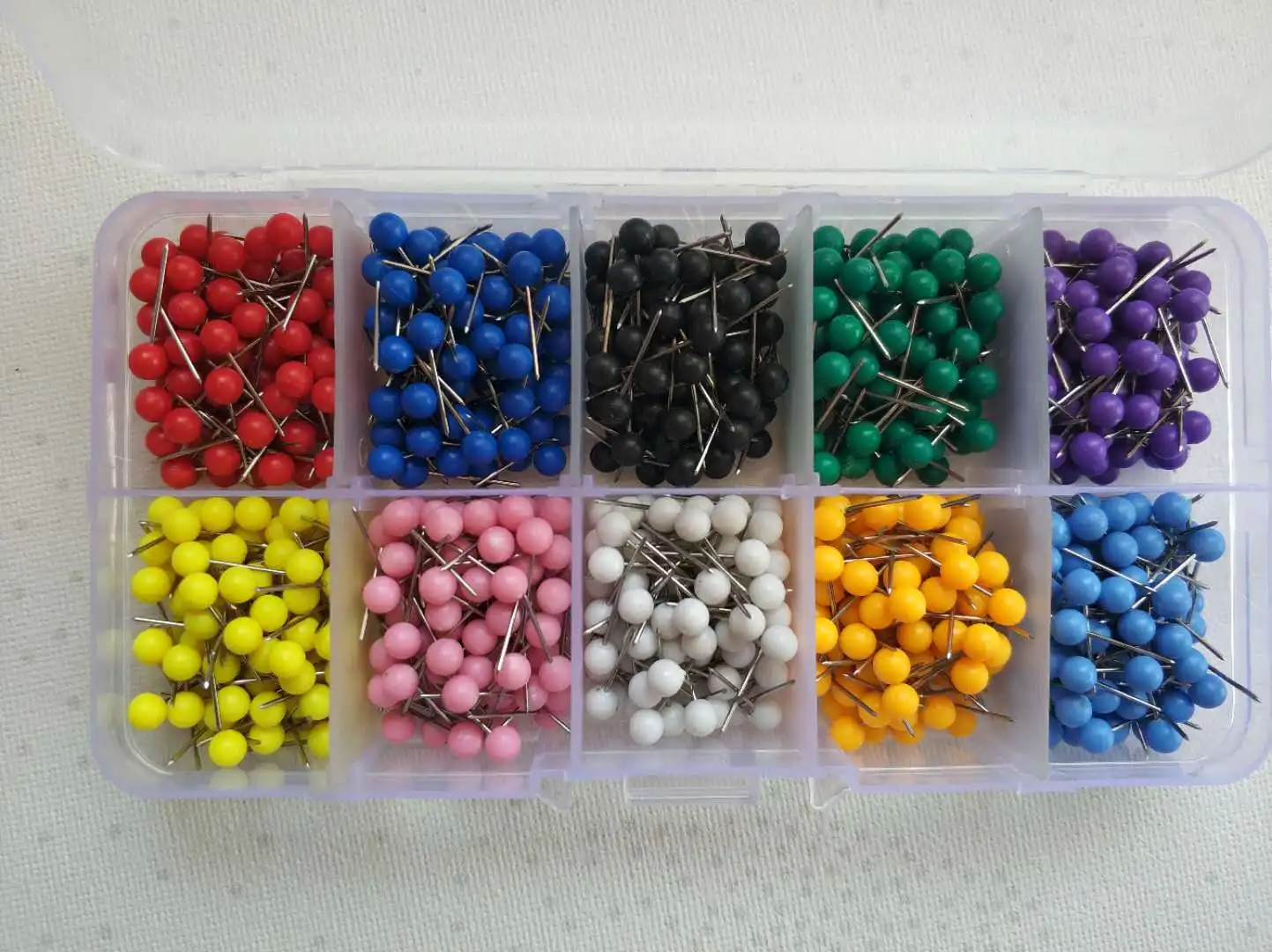 Map Tacks Push Pins Plastic Head With Steel Point,Cork Board Safety ...