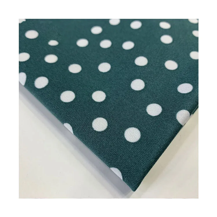 
SHINEDE 2020 The latest polka dot printed color knitted fabric 