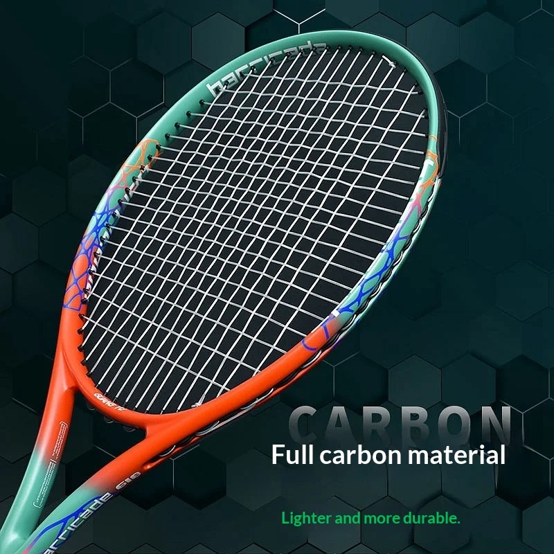 Tennis Racket Full Carbon Adult Portable Lightweight High Elastic ...