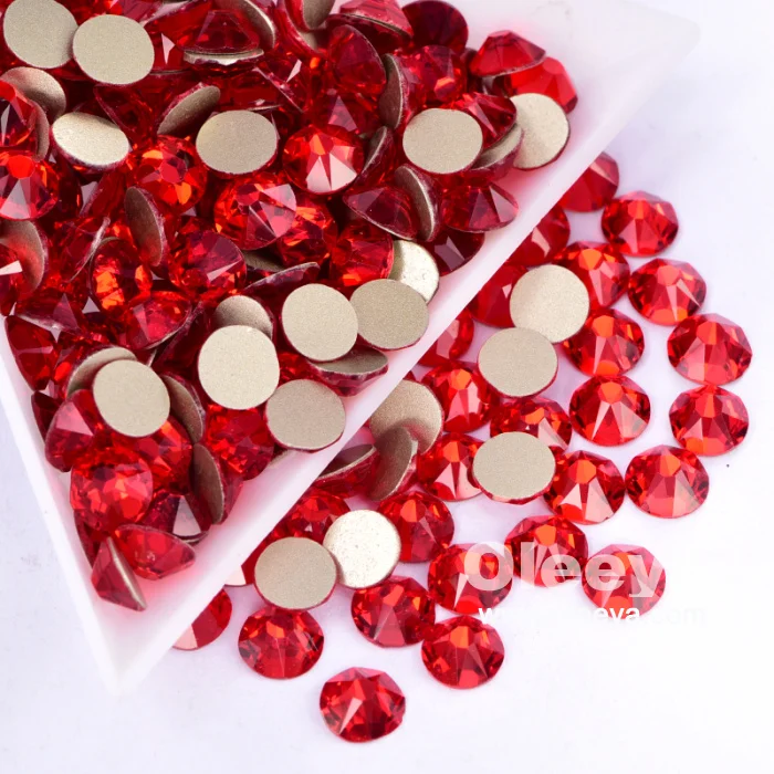 Oleeya Wholesale Best Quality 2088 16 Cuts Facets Flatback Non Hotfix Nail Rhinestone for Nails Art Decoration