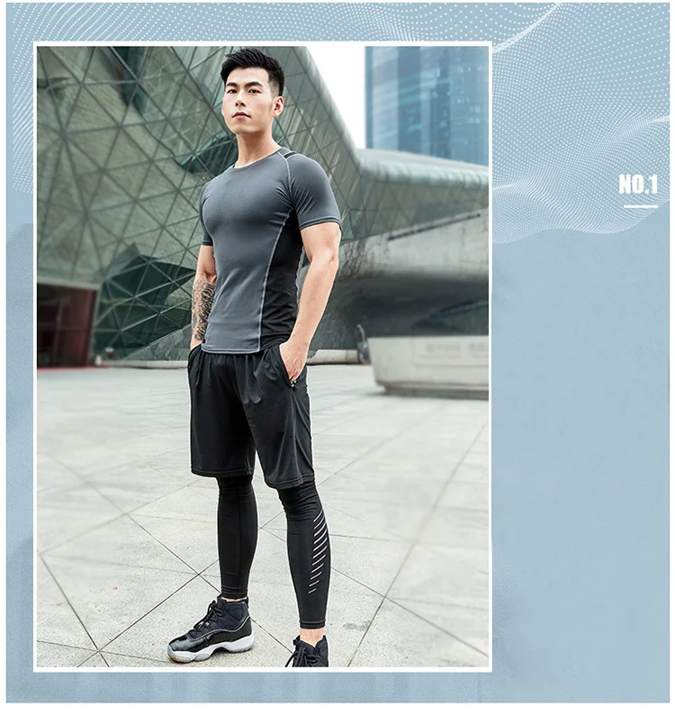 The Latest Style Athletic Apparel Manufacturers New Design Fitness Men