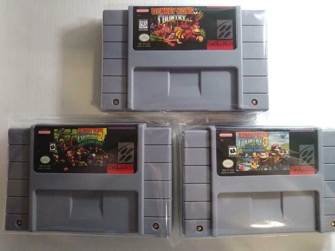 donkey kong country snes cartridge