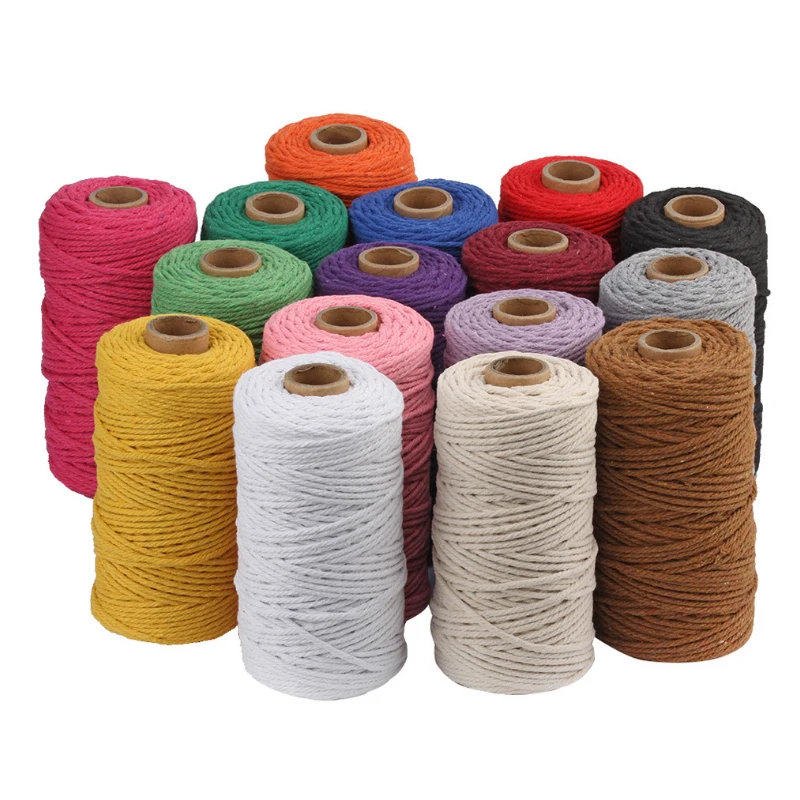 3mm Organic Cotton Twisted Wholesale Cord Yam Packing Rope - Buy ...
