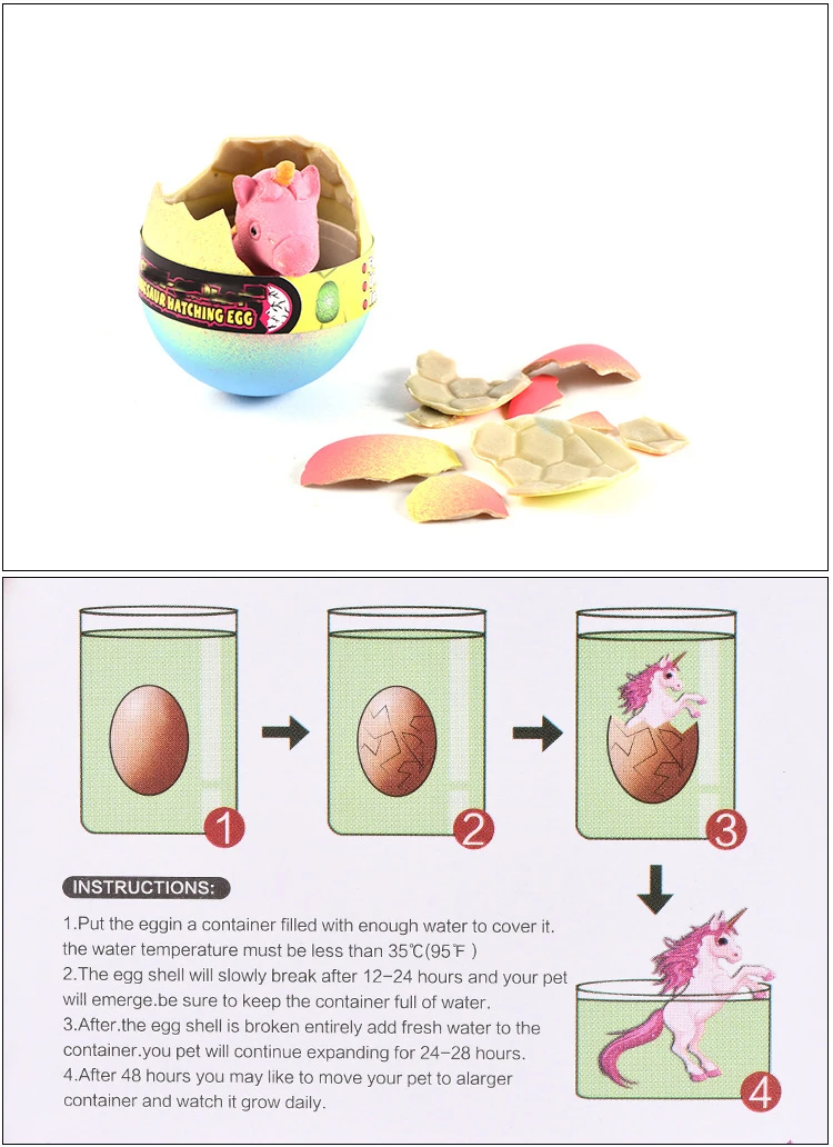 Hot Sale Magic Water Growing Unicorn Egg Toys For Kids Buy Growing